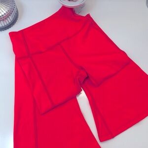 Tiger Friday Neon Orange Ultra Flare Dance Leggings Size S New!